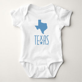 Symbolen van Texas, staat Texas, blauw Romper
