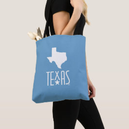 Symbolen van Texas, staat Texas, blauw Tote Bag