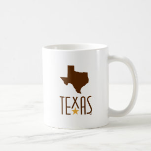 Symbolen van Texas, Staat Texas, bruin Koffiemok