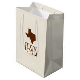 Symbolen van Texas, Staat Texas, bruin Medium Cadeauzakje
