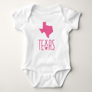 Symbolen van Texas, staat Texas, roze Romper