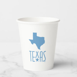 Symbolen van Texas, staat van Texas, blauw Papieren Bekers