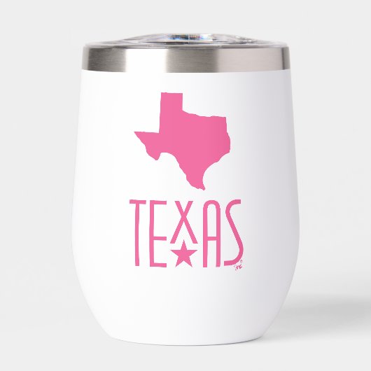 Symbolen van Texas, staat van Texas, roze (Voorkant)