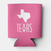 Symbolen van Texas, staat van Texas, roze Blikjeskoeler (Voorkant)