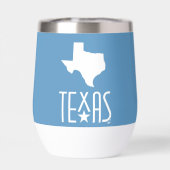 Symbolen van Texas, staat van Texas wit, blauw (Achterkant)