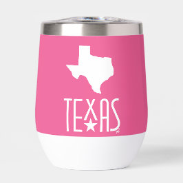 Symbolen van Texas, staat van Texas wit, roze