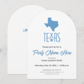 Symbolen van Texas, Texas, blauw Kaart (Voorkant / Achterkant)