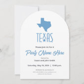 Symbolen van Texas, Texas, blauw Kaart (Voorkant)