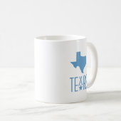 Symbolen van Texas, Texas, blauw Koffiemok (Voorkant rechts)
