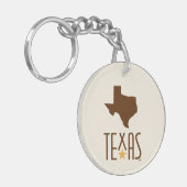 Symbolen van Texas, Texas, bruin Sleutelhanger (Voorkant Links)
