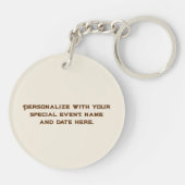 Symbolen van Texas, Texas, bruin Sleutelhanger (Achterkant)