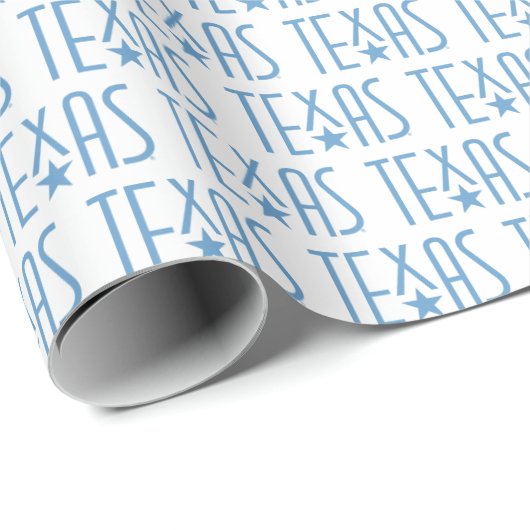 Symbolen van Texas, Texas en Star Blue Cadeaupapier (Rol Hoek)