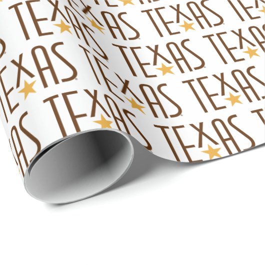 Symbolen van Texas, Texas en Star Brown Cadeaupapier (Rol Hoek)