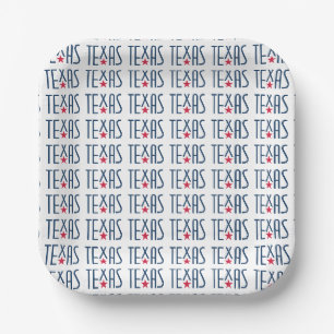 Symbolen van Texas, Texas en Star Navy Papieren Bordje