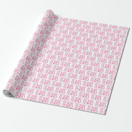 Symbolen van Texas, Texas en Star Pink Cadeaupapier