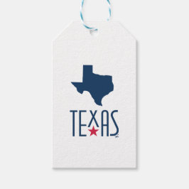 Symbolen van Texas, Texas, marineblauw Cadeaulabel
