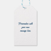 Symbolen van Texas, Texas, marineblauw Cadeaulabel (Achterkant)