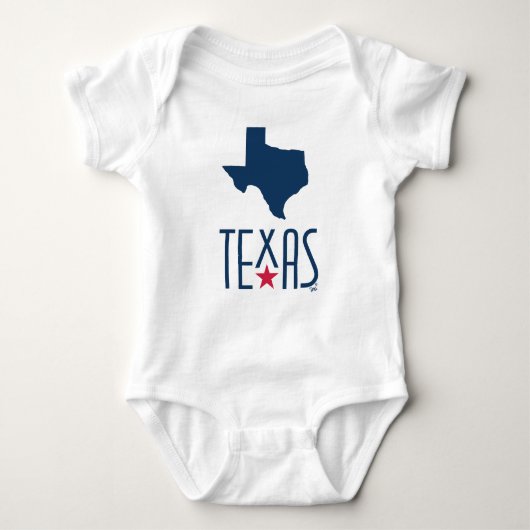 Symbolen van Texas, Texas, marineblauw Romper (Voorkant)