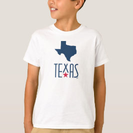 Symbolen van Texas, Texas, marineblauw T-shirt