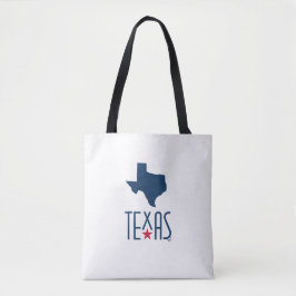 Symbolen van Texas, Texas, marineblauw Tote Bag