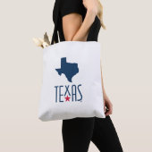 Symbolen van Texas, Texas, marineblauw Tote Bag (Dichtbij)