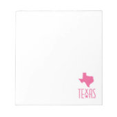 Symbolen van Texas, Texas, roze Notitieblok (Voorkant)