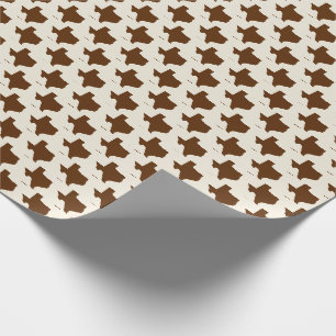Symbolen van Texas, Texas Staat, Bruin Cadeaupapier