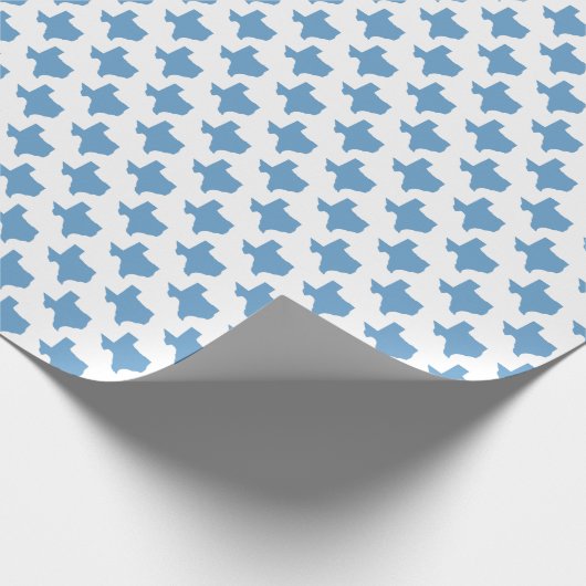 Symbolen van Texas, Texas State, Blauw Cadeaupapier (Hoek)