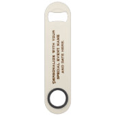 Symbolen van Texas, Texas State, marineblauw Speed Flessenopener (Achterkant)