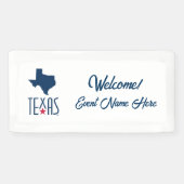Symbolen van Texas, Texas State, Navy Spandoek (Horizontaal)