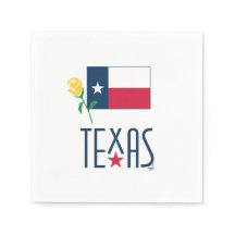 Symbolen van Texas, Texas Vlag en Gele Roos Legg