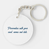 Symbolen van Texas, Texas Vlag en Gele Roos Sleutelhanger (Achterkant)