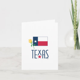 Symbolen van Texas, Texas Vlag en Yellow Rose Notitiekaartje