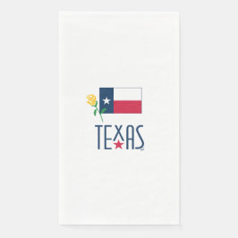 Symbolen van Texas, Texas Vlag en Yellow Rose, sml Servet