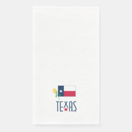 Symbolen van Texas, Texas Vlag en Yellow Rose, sml Servet