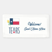 Symbolen van Texas, Texas Vlag en Yellow Rose Spandoek (Horizontaal)