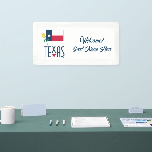 Symbolen van Texas, Texas Vlag en Yellow Rose Spandoek (Beurs)