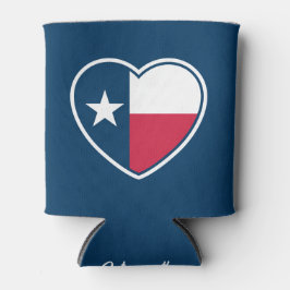 Symbolen van Texas, Texas Vlag, Hart - Marine Blikjeskoeler