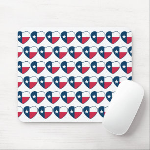 Symbolen van Texas, Texas Vlag, Hart Mousepad Muismat