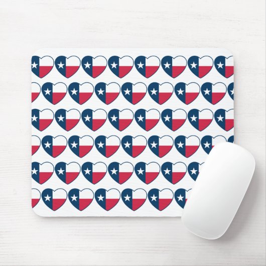 Symbolen van Texas, Texas Vlag, Hart Mousepad Muismat (Met muis)