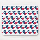Symbolen van Texas, Texas Vlag, Hart Mousepad Muismat (Voorkant)
