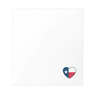 Symbolen van Texas, Texas vlag, hart Notitieblok