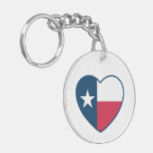 Symbolen van Texas, Texas-vlag, Hart Sleutelhanger (Voorkant Links)