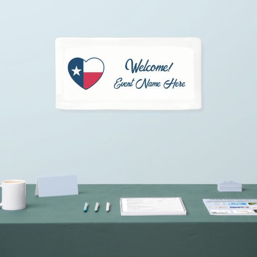 Symbolen van Texas, Texas vlag, hart Spandoek (Beurs)