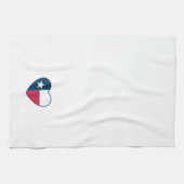 Symbolen van Texas, Texas vlag, hart Theedoek (Horizontaal)