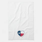 Symbolen van Texas, Texas vlag, hart Theedoek (Verticaal)