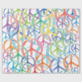 Symbolen van vrede cadeaupapier (Vlak)