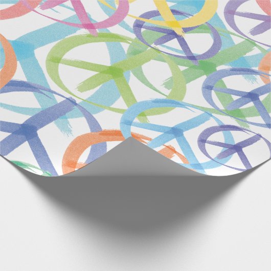 Symbolen van vrede cadeaupapier (Hoek)