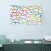 Symbolen van vrede spandoek (Beurs)