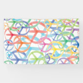 Symbolen van vrede spandoek (Horizontaal)